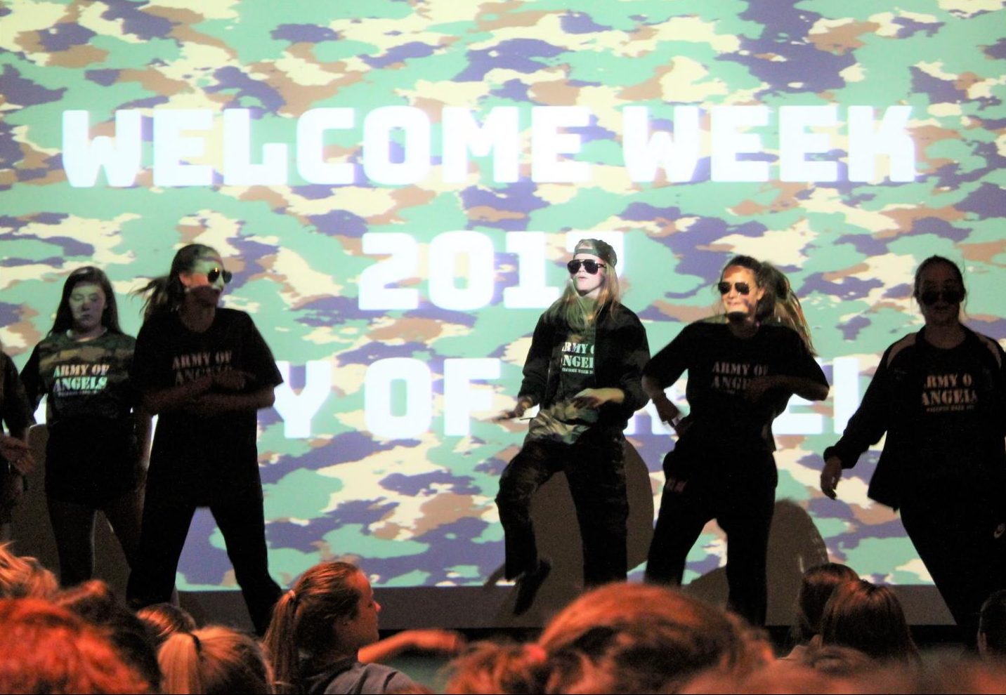 STUCO members kick off welcome week with the reveal of the theme and freshman hats