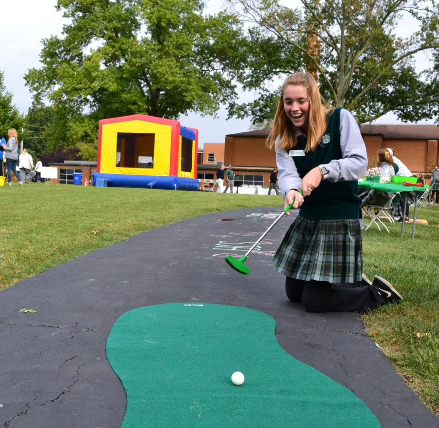 Current Junior Hannah Steffens volunteering at  Angel Fest 2018.