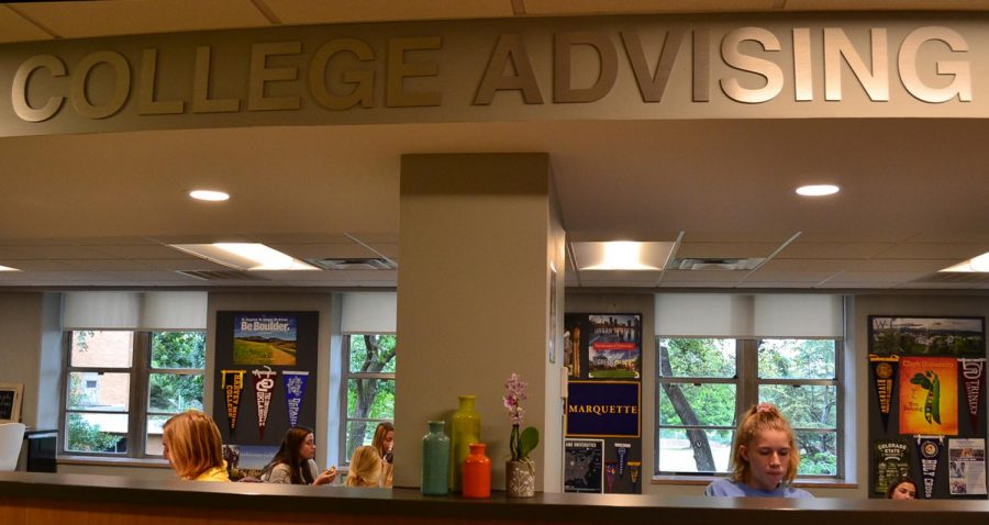 The new College Advising center opened and has already welcomed a few colleges. (Photo Claire Price)
