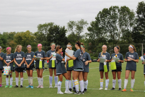 The Field Hockey Team Scores with Senior Night