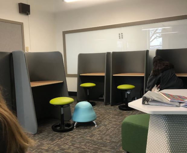 The quiet space in the student success center.