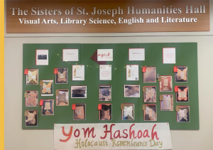 On Yom Hashoah, students in the “Bearing Witness: Holocaust Literature of Extraordinary Lives” class write poems inspired by people, places, and lessons of the Holocaust, as well as the children of the Terezin Ghetto Camp. 