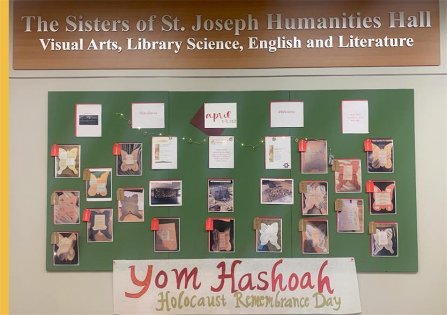 On Yom Hashoah, students in the “Bearing Witness: Holocaust Literature of Extraordinary Lives” class write poems inspired by people, places, and lessons of the Holocaust, as well as the children of the Terezin Ghetto Camp. 
