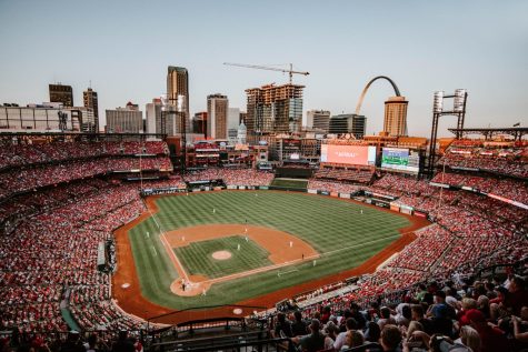 This photo is of St. Louis astonishing Busch Stadium home of the Cardinals. Busch Stadium is a fun place to go with your family or friends and watch our astounding Cardinals play.